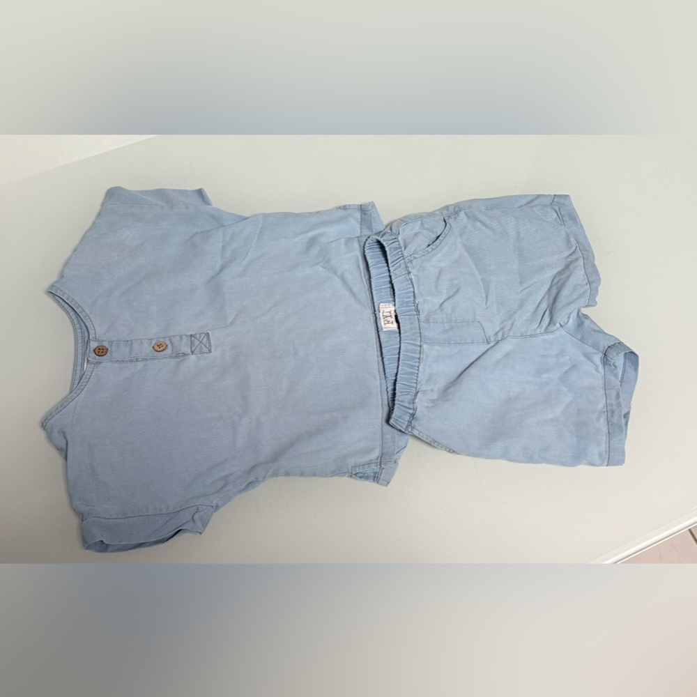 Kids Blue Matching Set Size 3T